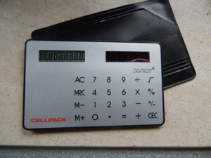 Vintage Solar Taschenrechner 80er Jahre