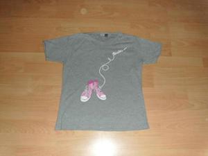 T-Shirt von Promodoro, grau mit Motiv, Gr. 176