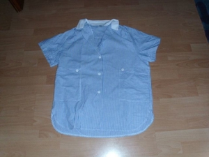 Bluse von Paloma, blau-weiß gestreift, Gr. 48/50 Bild 1