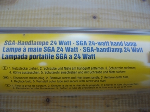 Brennenstuhl SGA-Handlampe Extra Hell für die Werkstatt Neuwertig mit 5m langem Gummikabel HO7RN-F Bild 2