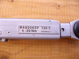 Drehmomentschlüssel Stahlwille Manoskop 730/2 4-20Nm mit Feinzahn Einsteckknarre 3/8 Zoll in 9x12 Bild 2