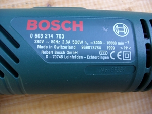 Bosch Multischleifbürste PEB500E 0 603 214 703 3.000-10.000 U/pm mit Anleitung + Fächerschleifer NEU Bild 7