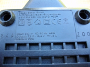 Bosch Akkuladegerät für Akkuwerkzeuge mit Ladeadapter Typ: AL1419DV 7,2-14,4V-1,9A Div.Akkus Bild 3