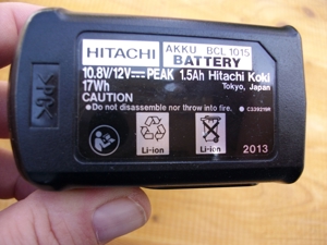 Hitachi 1G Akkuschrauber mit 1/4 Zoll Bitaufnahme im Koffer mit Ladegerät u.2 Akkus zu verkaufen Bild 7