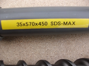 SDS Max-Bohrer Promat Vierschneider (35x570x450 mm) im HT-Köcher 3x gebraucht in Topqualität! Bild 2