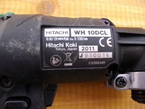 Hitachi 1G Winkelschlagschrauber Mod.WH10DCL im Blechkoffer mit 2 Akkus ohne Ladegerät zu verkaufen Bild 8