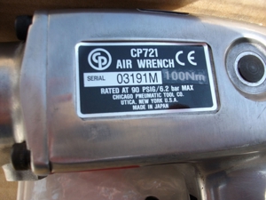 3/8 Zoll DL-Schlagschrauber Mini Chicago Pneumatik CP-721 100Nm Nagelneu im OE-Karton Bild 4
