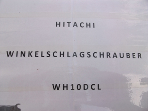 Hitachi 1G Winkelschlagschrauber Mod.WH10DCL im Blechkoffer mit 2 Akkus ohne Ladegerät zu verkaufen Bild 2