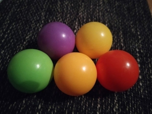 Playskool Blauer Kullerfant inklusive 5 Bällen (rot, gelb, grün, orange, lila) Bild 3