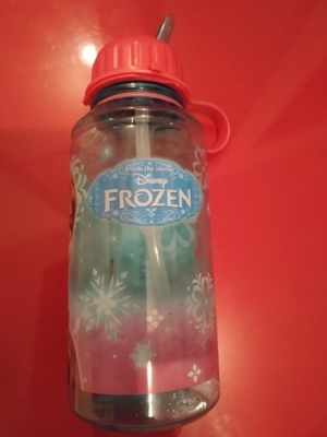 Frozen Elsa Eiskönigin 'Diamond' Trinkflasche, transparent, 450ml, neu Bild 3