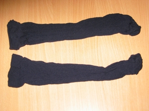 Nylon- Strumpfhose, halterlose Strümpfe, Söckchen für dich 1-4 Tage getragen. Bild 7