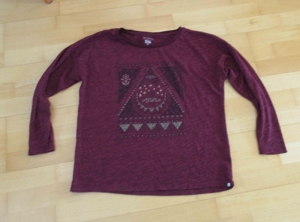 weinrot melierter dünner Pullover Größe S / M / L von Billabong