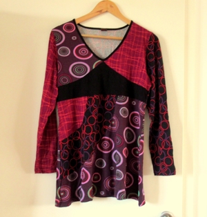 NEUES buntes langärmeliges Shirt Größe 40 Ethno Lock