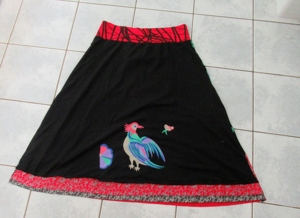 NEUER bunter Rock hinten Vogel Gr 38 Stella Morgan Bild 2