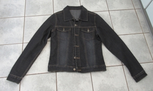 NEUE schwärzliche Jeansjacke Stretch Größe 36