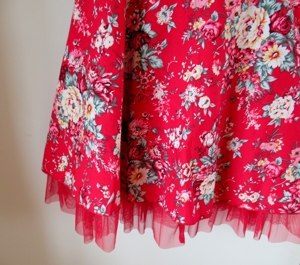 NEUES rotes geblümtes Trägerkleid von Melrose Gr. 38 / 40 Bild 2