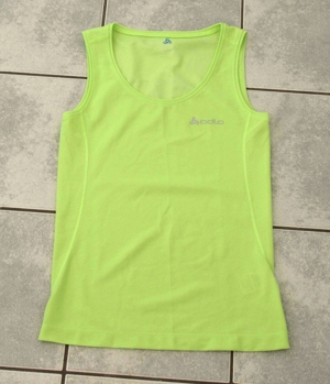 NEUWERTIGES neonartiges grünliches Trägertop von Odlo XS