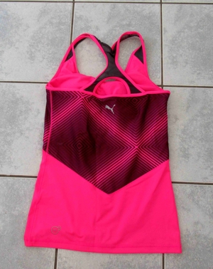 NEUES pinkes Tanktop mit eingearbeitetem Bustier Größe 34 Puma