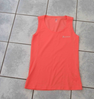 NEUWERTIGES neon lachsfarbenes Trägertop von Odlo Größe XS