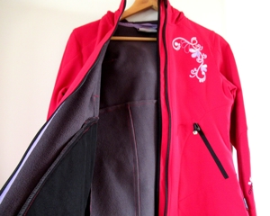 NEUE pinke Softshelljacke White Season mit Kaputze GR.36 Bild 3