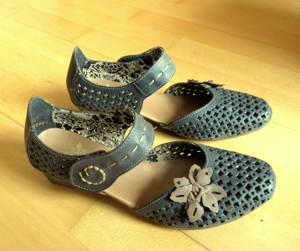 NEUE gedeckt blaue Schuhe von RIEKER antistress Gr. 36