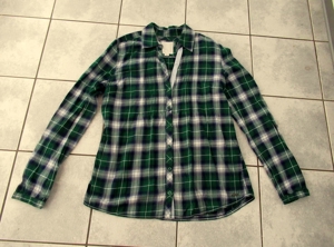 NEUWERTIGE grünkarierte langär. rustikale Bluse S.Olivers Gr 38