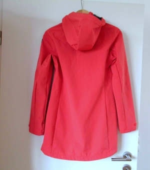 NEUER hellroter Softshellmantel mit Kaputze Größe 36 Bild 3