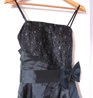 NEUWERTIGES schwarzes Abendkleid mit silber Pinyou Größe XL Bild 3
