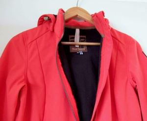 NEUER hellroter Softshellmantel mit Kaputze Größe 36 Bild 2