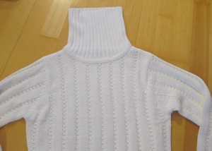 NEUER weißer Rollkragenpullover Strickpullover Größe 38 Bild 2