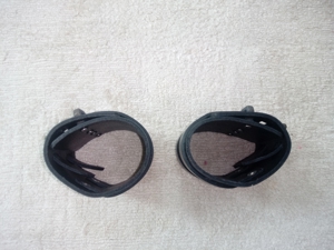 Schwarze Armriemen, Ledermanschetten, 6 cm breit Bild 4