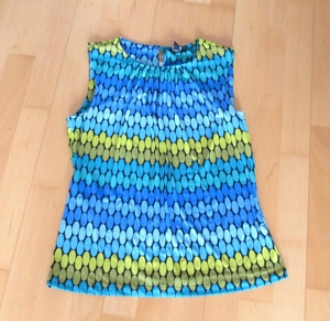 NEUES grün blau gelbes Top Größe 40 von Yorn Bild 2