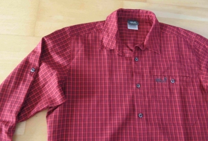 NEUES dunkelrot kariertes JACK WOLFSKIN Hemd langärmelig Gr L XL Bild 2