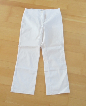 NEUE weiße 3/4 Hose mit Stretch Pinkie Größe 38