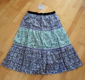 NEUER grün schwarz weißer langer Rock gr. 46 Marina Rinaldi