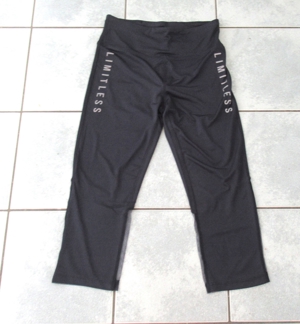 NEUE dunkelblau 3 4 Sportleggins Athletics mit Aufdruck Größe XS