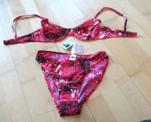 NEUER rotschwarzer Bikini von Maui-Wowie Gr. 36 Cup B