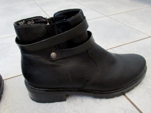NEUE schwarze gefütterte Halbstiefel Stiefel Rieker Gr. 38 Bild 2