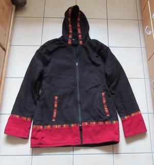megatolle fleecegefütterte rustikale Jacke mit Kaputze XL