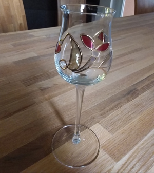 Likörset Karaffe + 6 Gläser + 1 Vase Bild 3