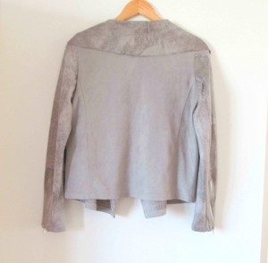 Neuwertige graue extravagante Jacke Größe 36 von Amisu Bild 2