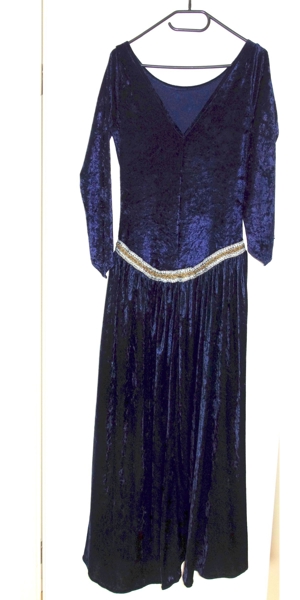 dunkelblaues Mittelalterkleid von Shetlan ca. Gr. M Bild 3
