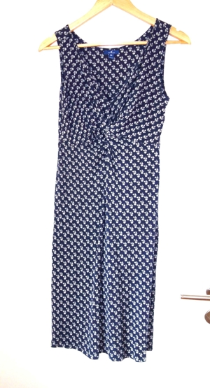 NEU blaues Kleid mit weißem Muster Größe 36 von Tom Tailor Bild 1