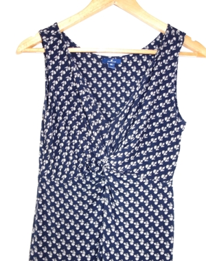 NEU blaues Kleid mit weißem Muster Größe 36 von Tom Tailor Bild 2