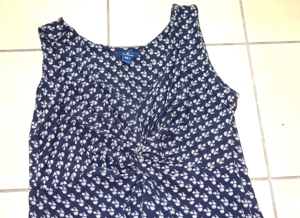 NEU blaues Kleid mit weißem Muster Größe 36 von Tom Tailor Bild 3