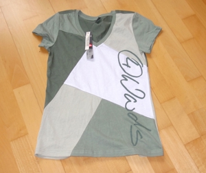 NEU grünweißes T-Shirt von 4wards Größe 34 Pure Wear