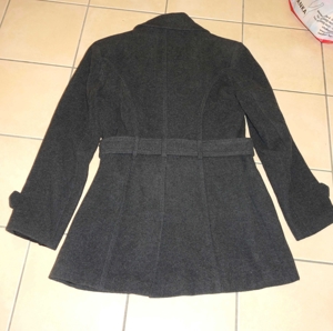 anthrazitfarbener Wollmantel Größe 40 grauer Mantel Bild 3