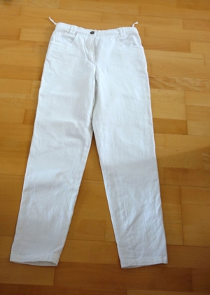 tolle weiße Jeans Größe 19 mit Stretch von Las Brisas Bild 1