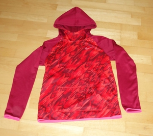 Neuwertiger rot weinroter Kaputzenpullover Nike Dri Fit Größe S