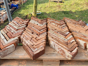 2. Wahl Reduziert Rabatt Eck Steine Verblender Antik Ziegel Riemchen alte Mauerziegel Backsteine Bild 3